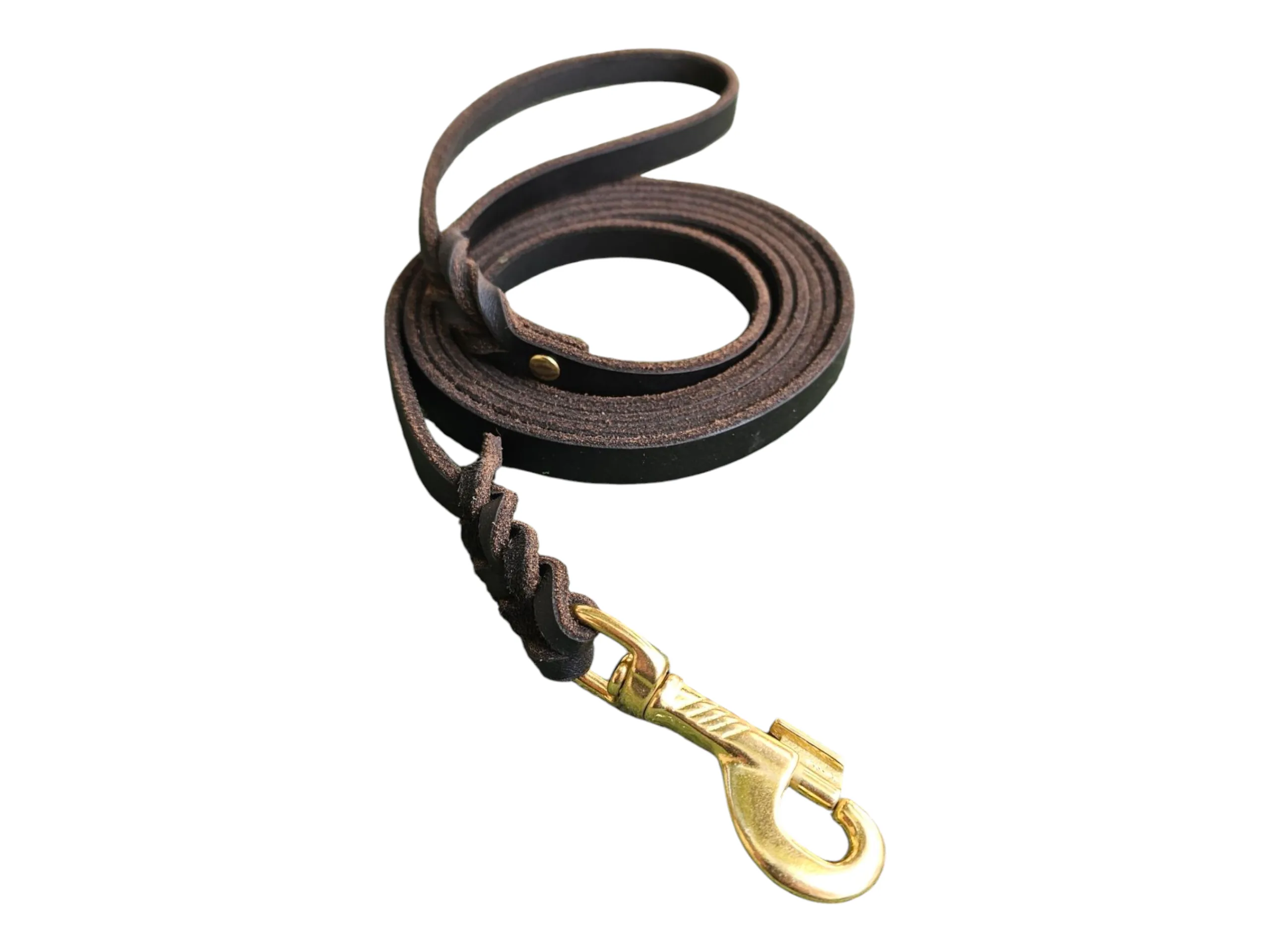 Traílla Cuero Negra 13mm, 1.7 mts