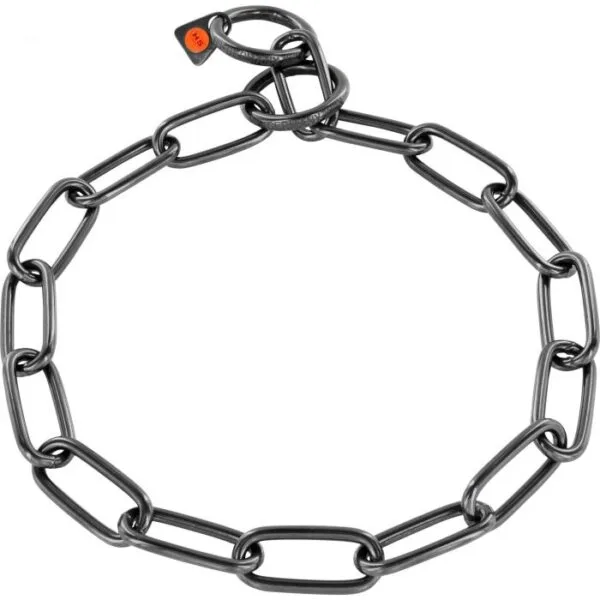 Collar Negro HS Sprenger Eslabón Largo, 4mm/63cm Collar Negro HS Sprenger Eslabón Largo, 4mm/63cm
