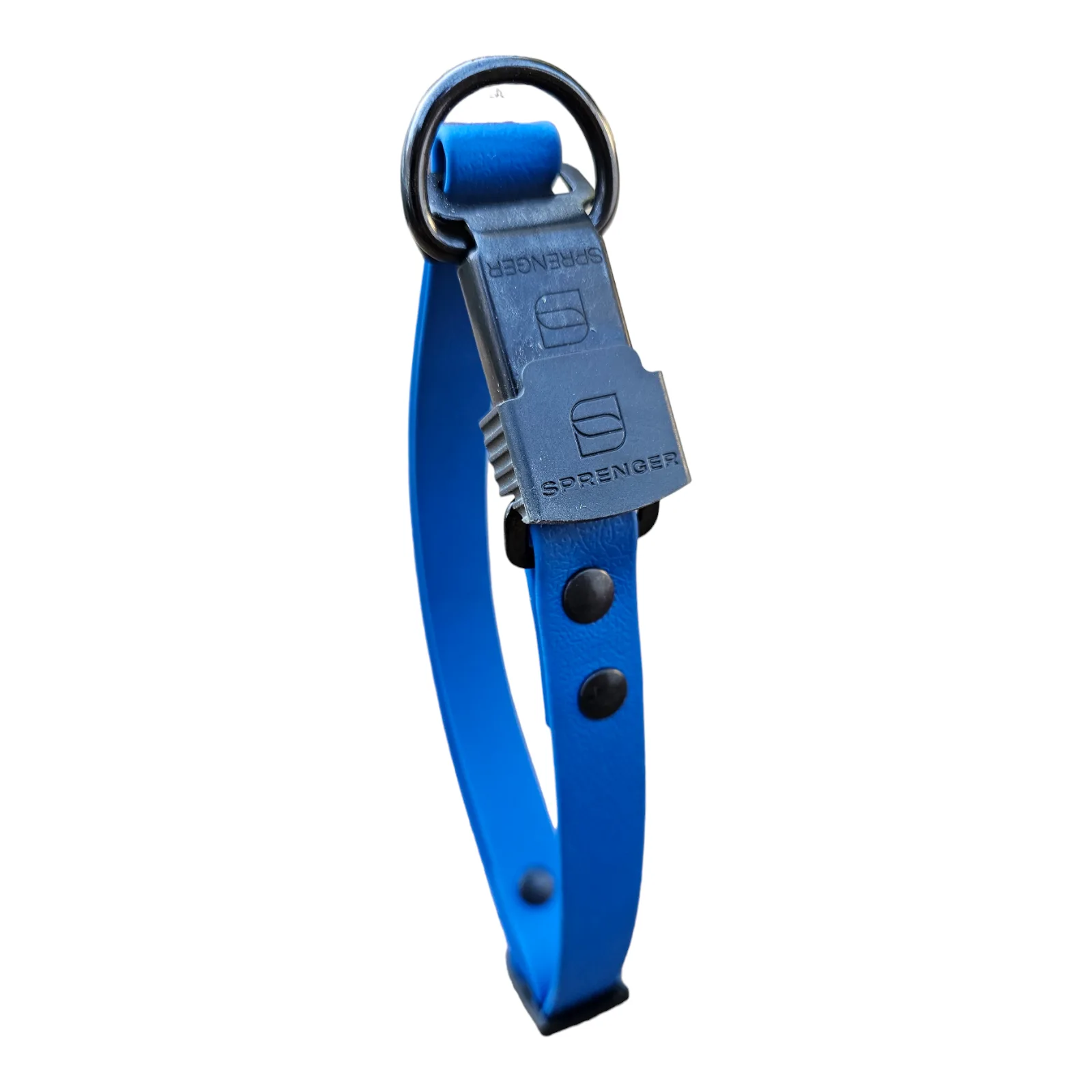 Collar Biothane Azul Con Cierre HS Sprenger
