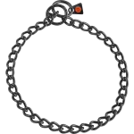 Collar Acero Inoxidable Negro HS Sprenger Eslabón Redondo Pequeño Torcido, 50cm/3mm