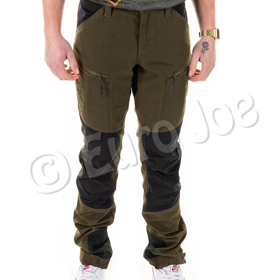 easy-fit hombre caqui-negro1 Pantalón "Easy Fit" Euro Joe Hombres Caqui/Negro - Imagen 1