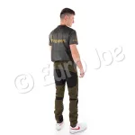 Pantalón "Easy Fit" Euro Joe Hombres Caqui/Negro - Imagen 4